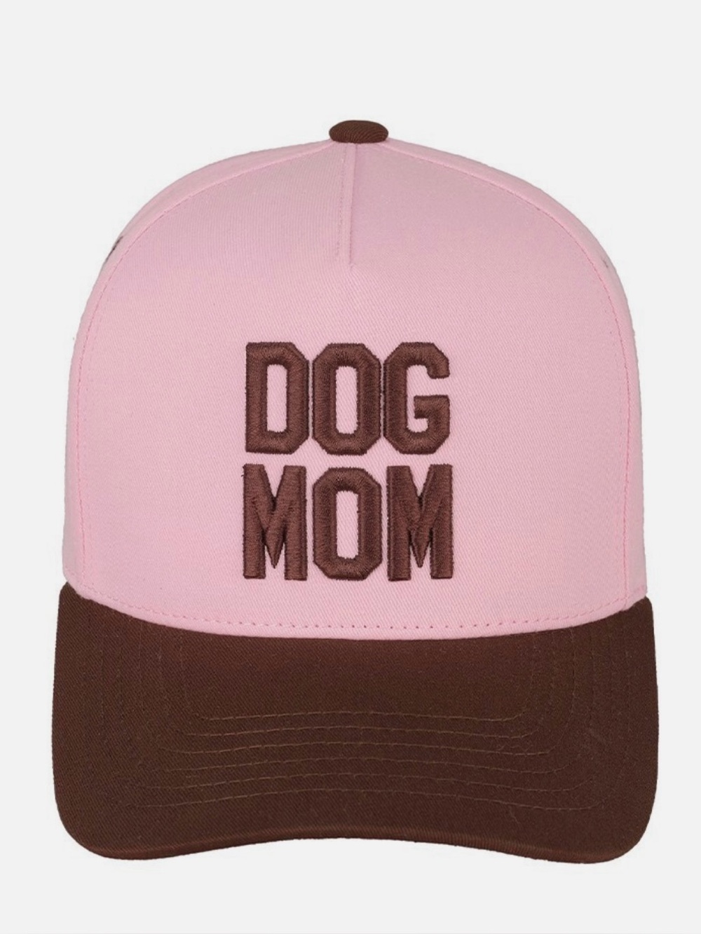 Dog Mom Pink and Brown  Cap/ Hat
